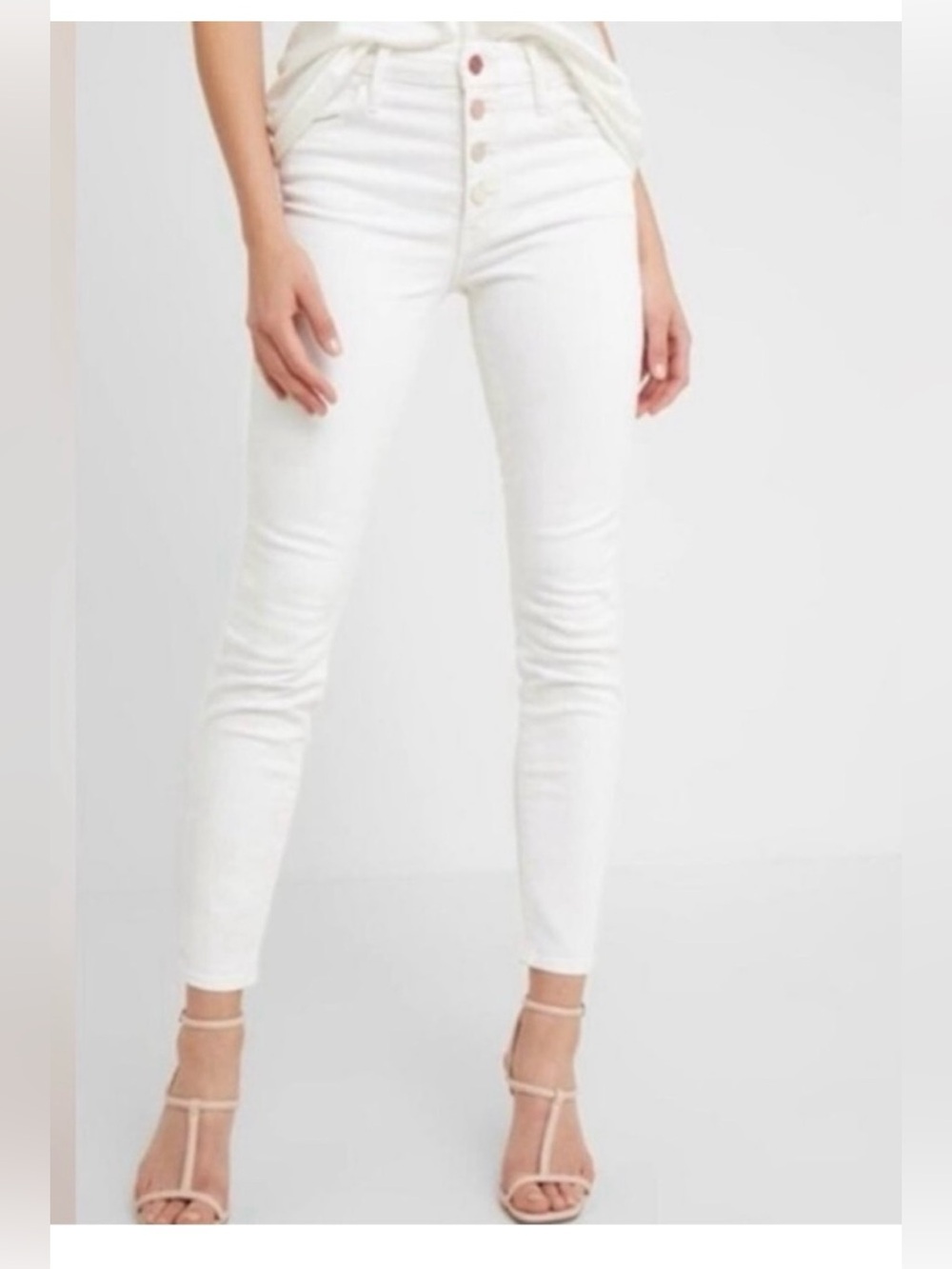 MOTHER White Skinny Jeans